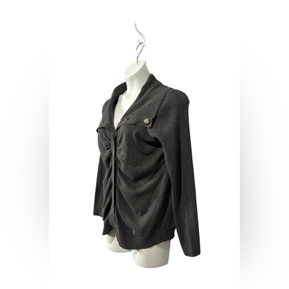 Women's DKNY Jeans Grey Cardigan, Size XL, 🍂 - Picture 7 of 10